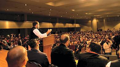 Congress leader Rahul Gandhi in New York