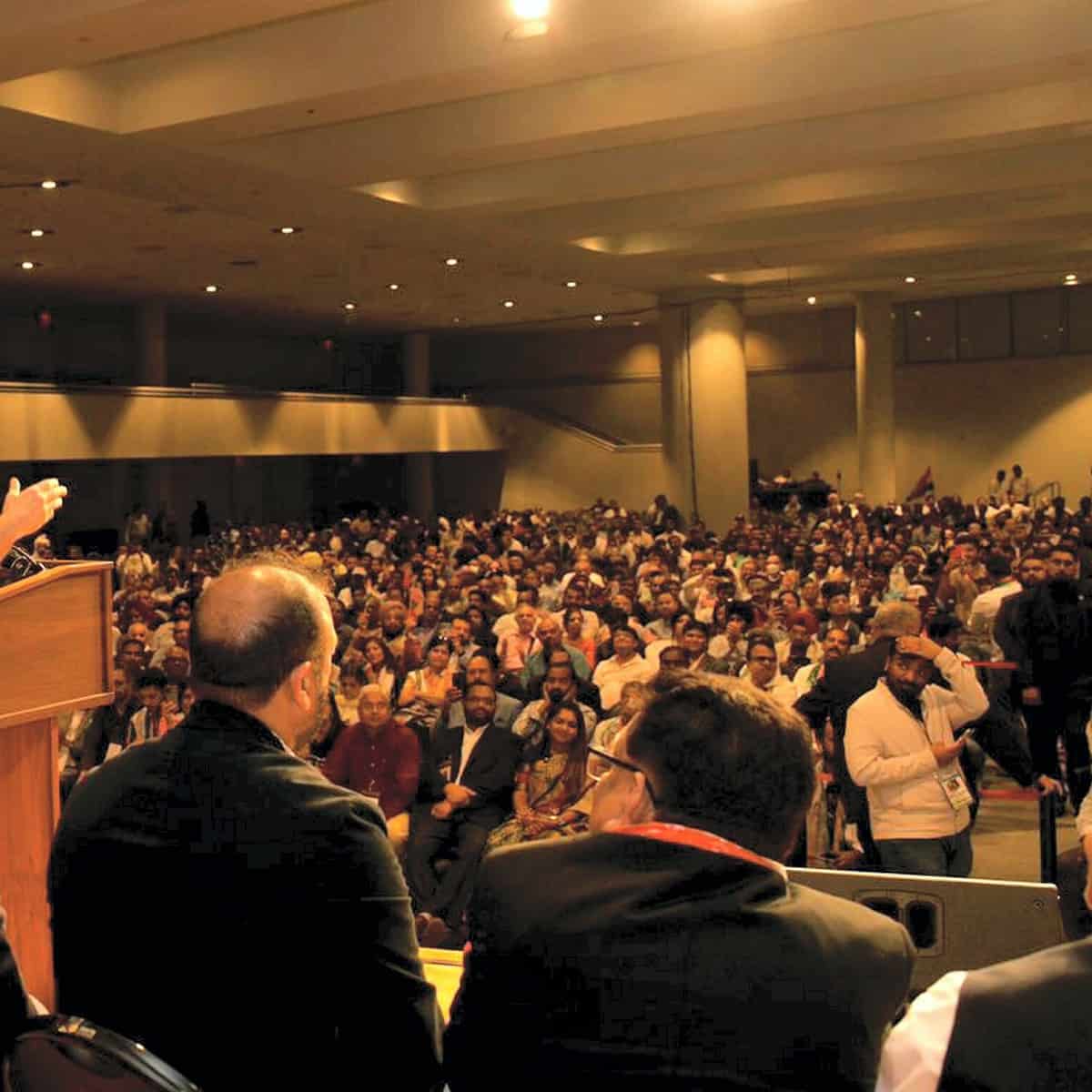 Congress leader Rahul Gandhi in New York