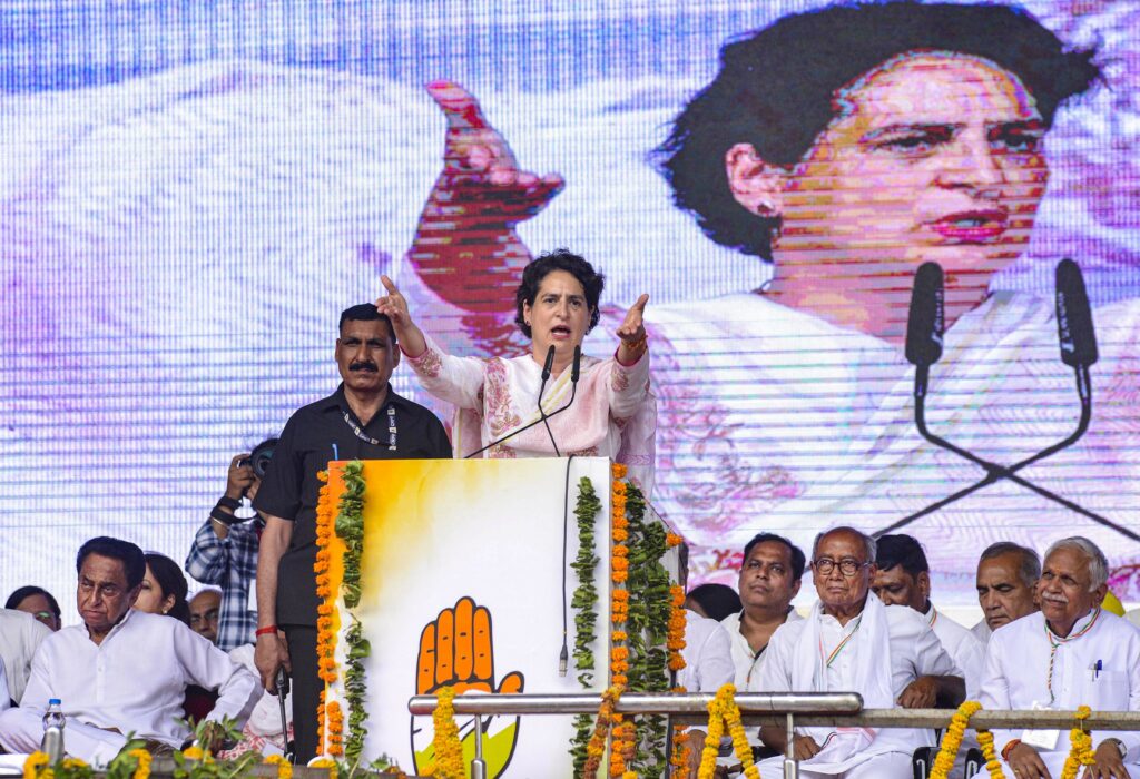 Priyanka Gandhi Vadra in Jabalpur