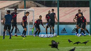 Indian Football team's training session in Bengaluru