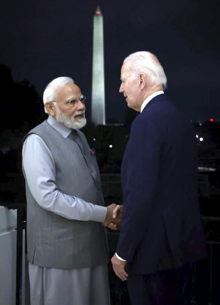 Prime Minister Narendra Modi meets US President Joe Biden