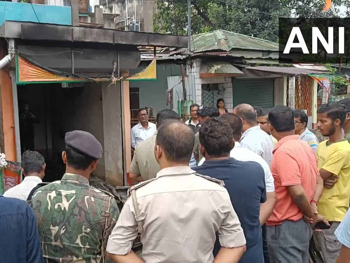 BJP's office in Siliguri's Dabgram area was set ablaze
