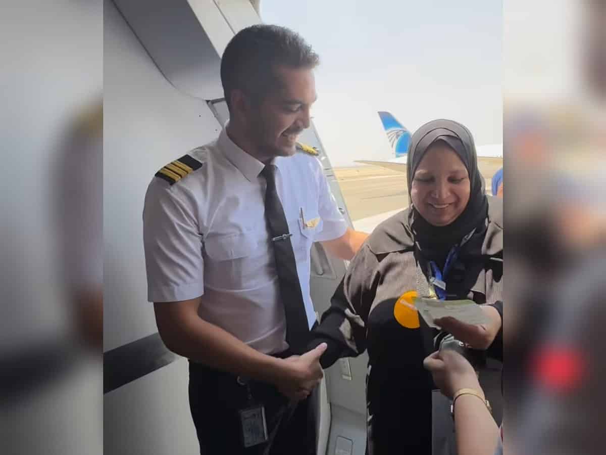 Video: Pilot son surprises mother travelling for Haj
