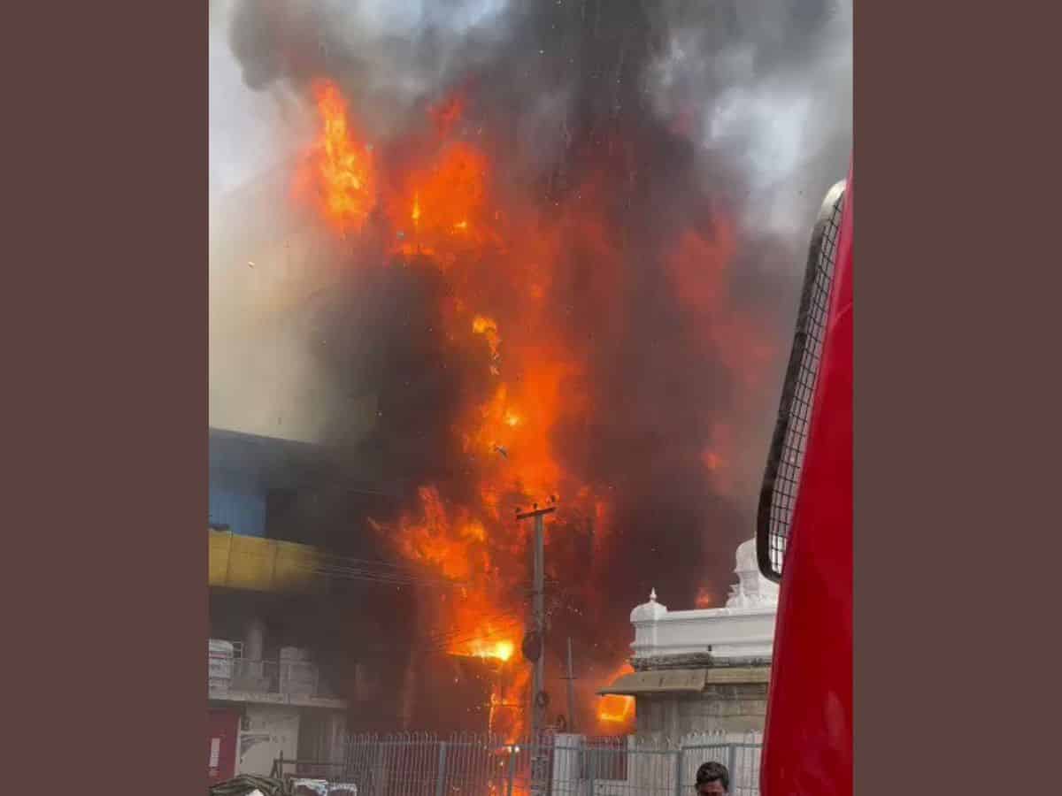 Fire breaks out in building near Tirupati's Govindaraja temple