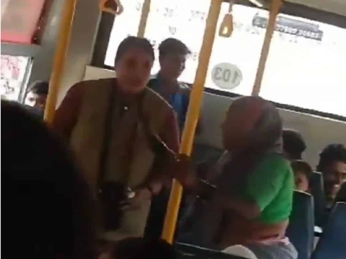 Conductor slaps old woman in Karnataka bus, video goes viral