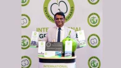 Arvind Kumar receives 'Green Apple Awards' on Telangan's behalf in London