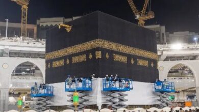 Cover of Kaaba raised marking beginning of Haj season 2023