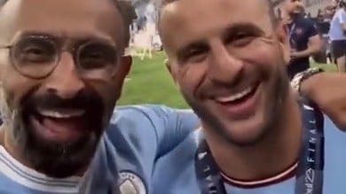 Video: Man City players says Alhamdulillah after winning Champions League