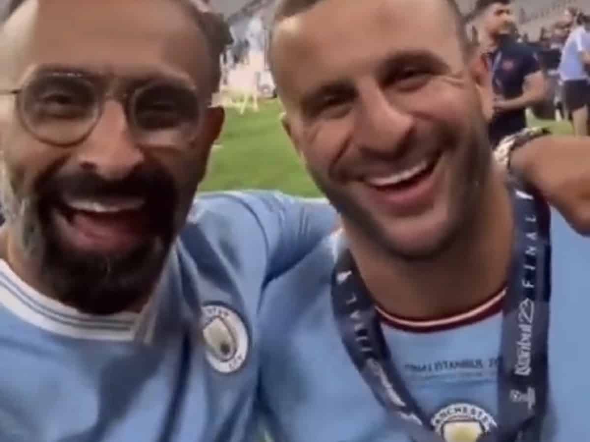 Video: Man City players says Alhamdulillah after winning Champions League