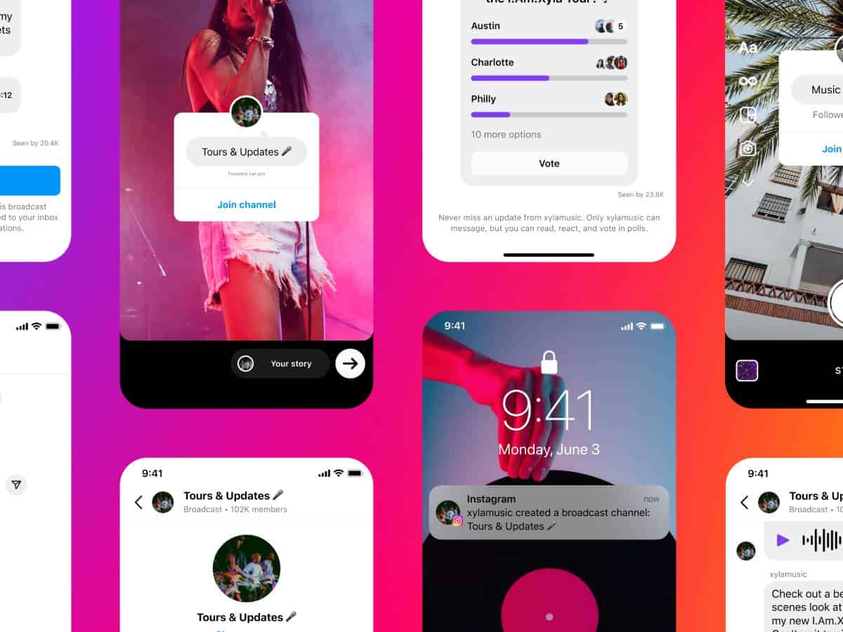 Instagram broadcast channels now rolling out globally