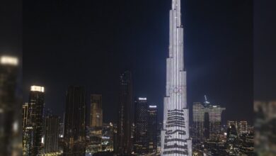 Dubai's iconic Burj Khalifa lights up for Int'l Olympic Day