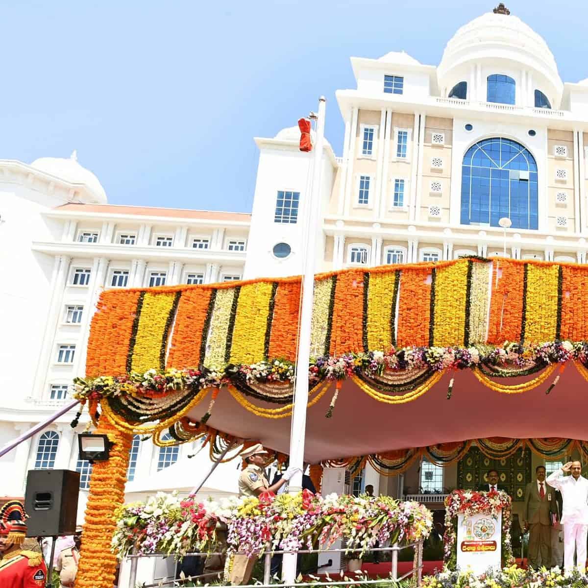 In Pics: Telangana formation day celebrations