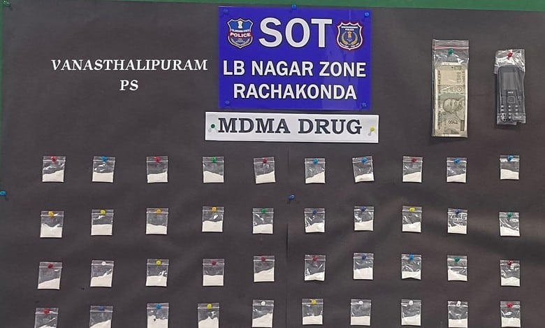 2 arrested for smuggling MDMA from Bengaluru to Hyderabad