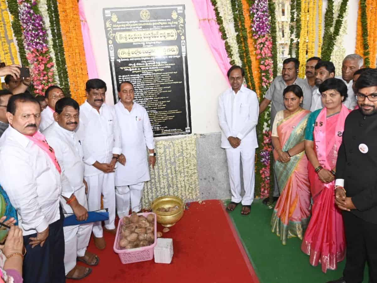 Chief Minister K. Chandrasekhar Rao today inaugurated the Nirmal District Integrated Collector Office building complex- Twitter