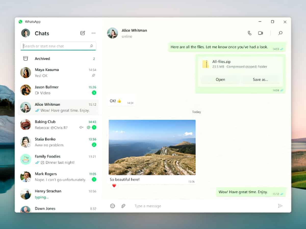 WhatsApp rolling out message editing feature on Windows beta