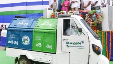 AP CM flags off 516 garbage collection e-autorickshaws