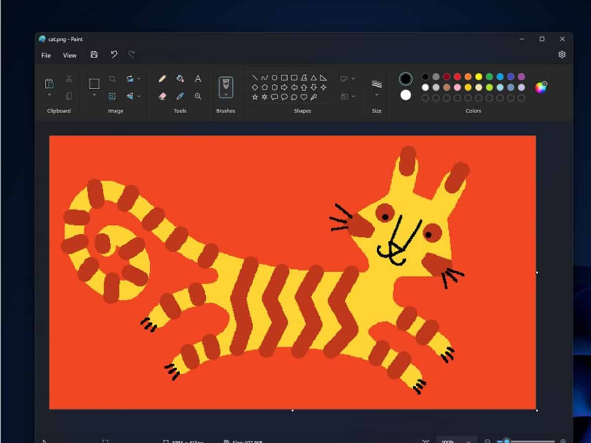 Microsoft testing dark mode for its Paint app in Windows 11