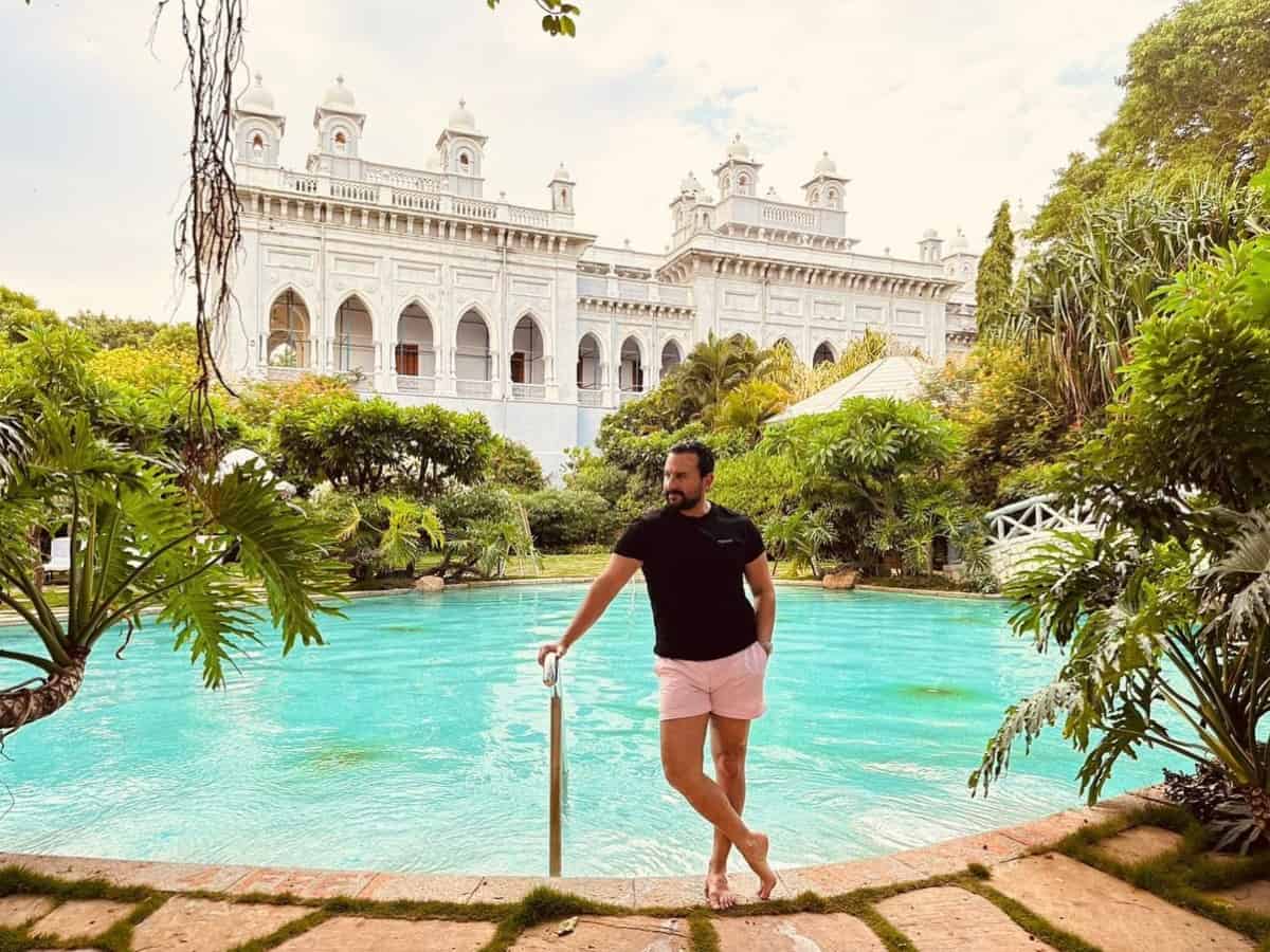 Hyderabad: Saif Ali Khan enjoys lavish stay at Taj Falaknuma Palace