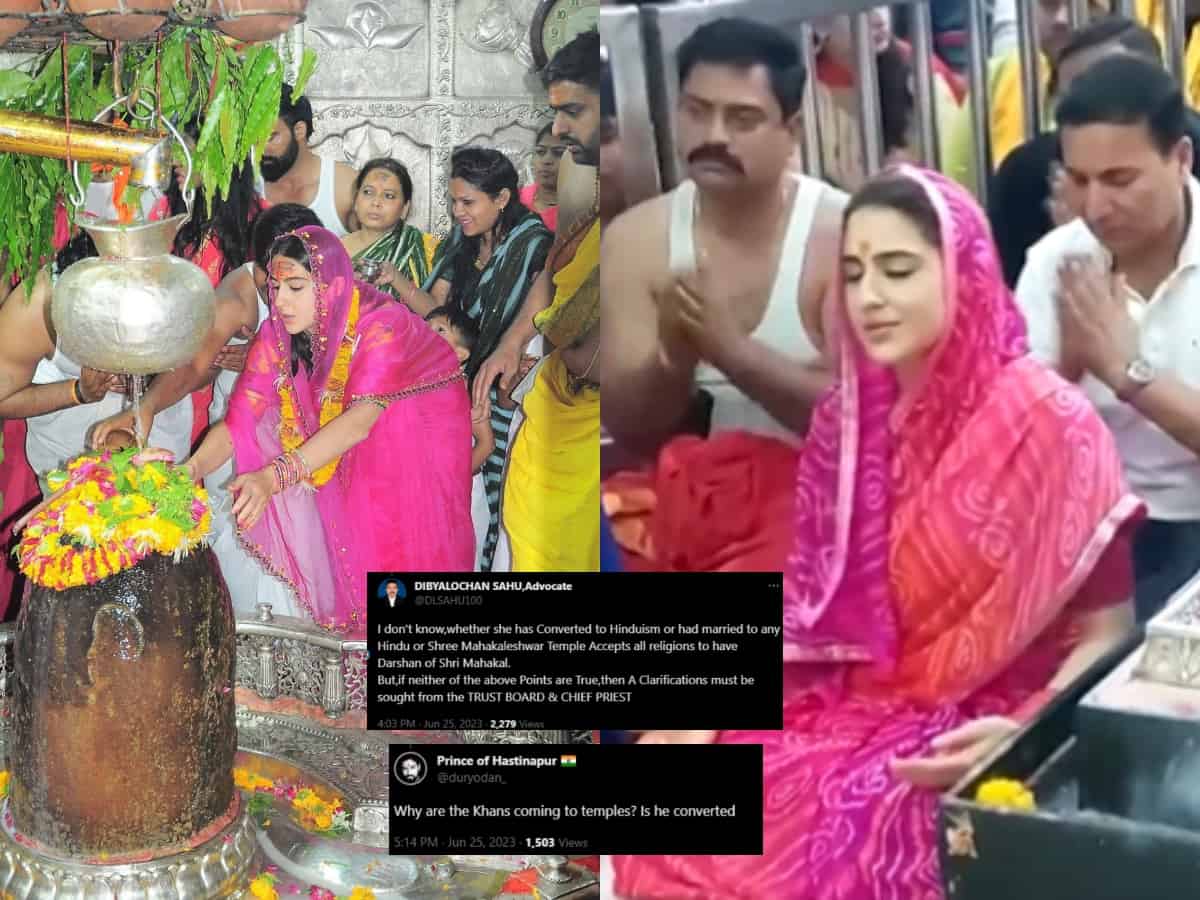 Sara Ali Khan's latest Ujjain temple visit leaves netizens furious