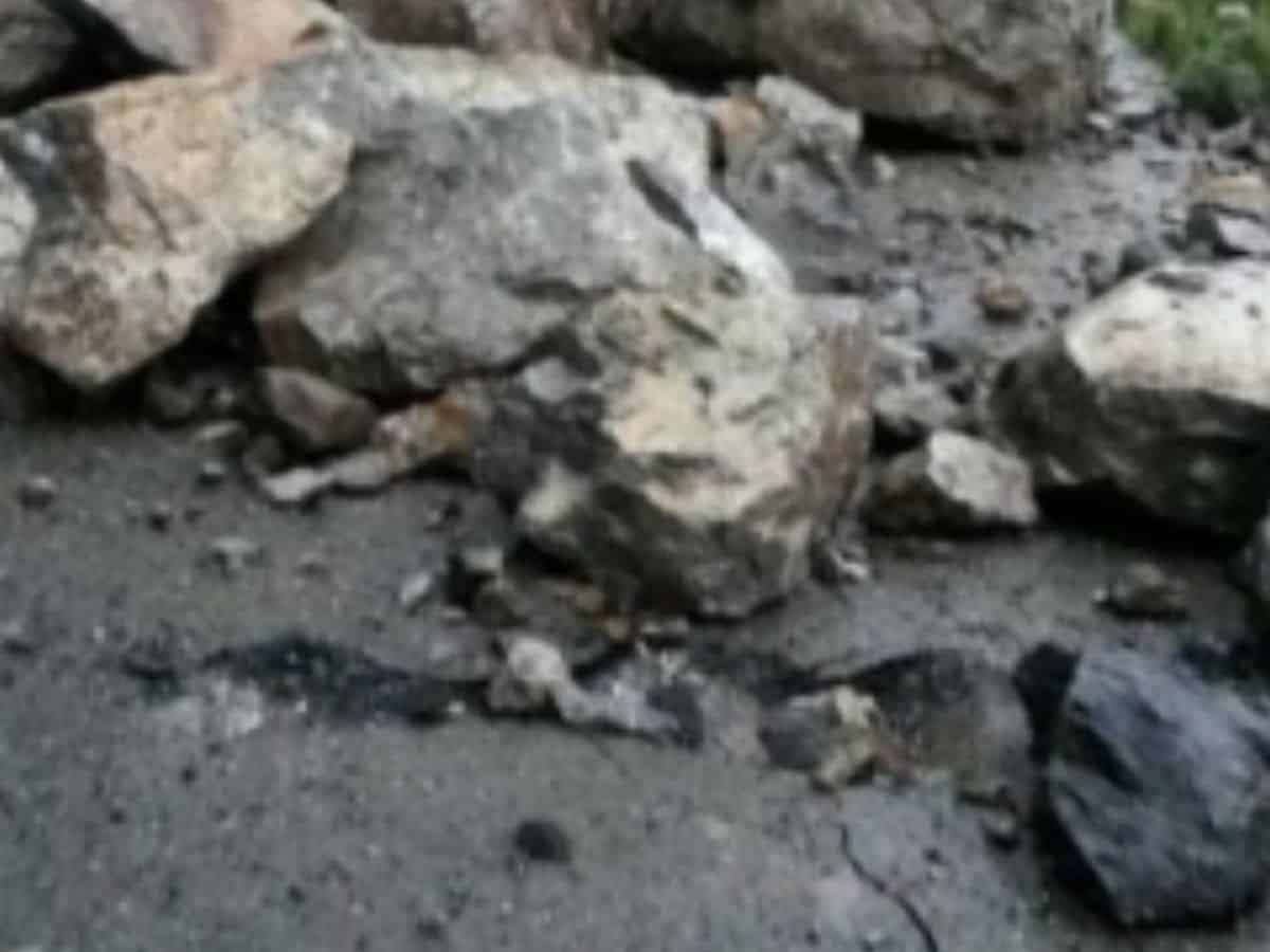 2 killed as giant boulders falling from mountain crush car in Nagaland