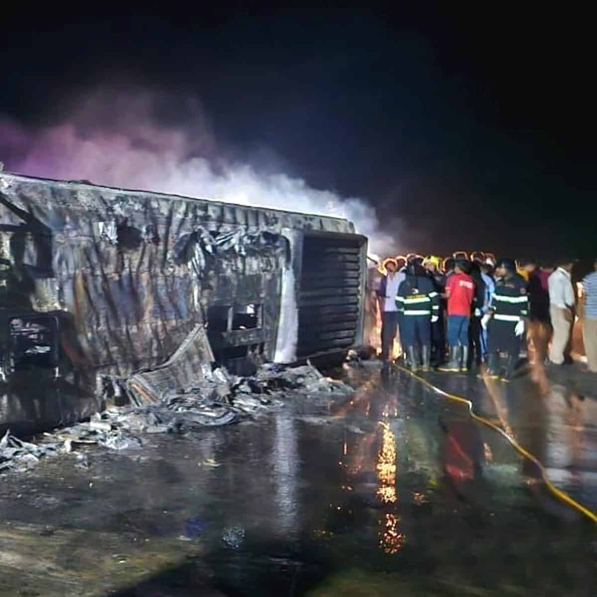 Bus accident in Buldhana