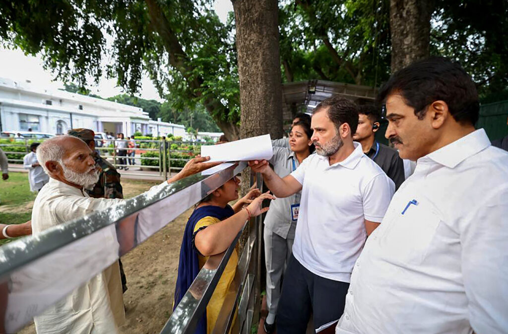 Rahul Gandhi at AICC HQ