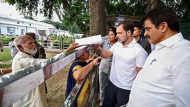 Rahul Gandhi at AICC HQ