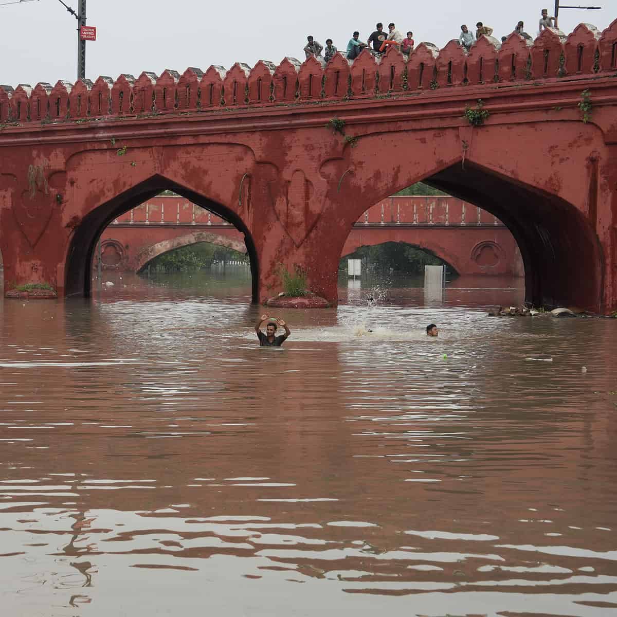 Flooding in Delhi after monsoon rains
