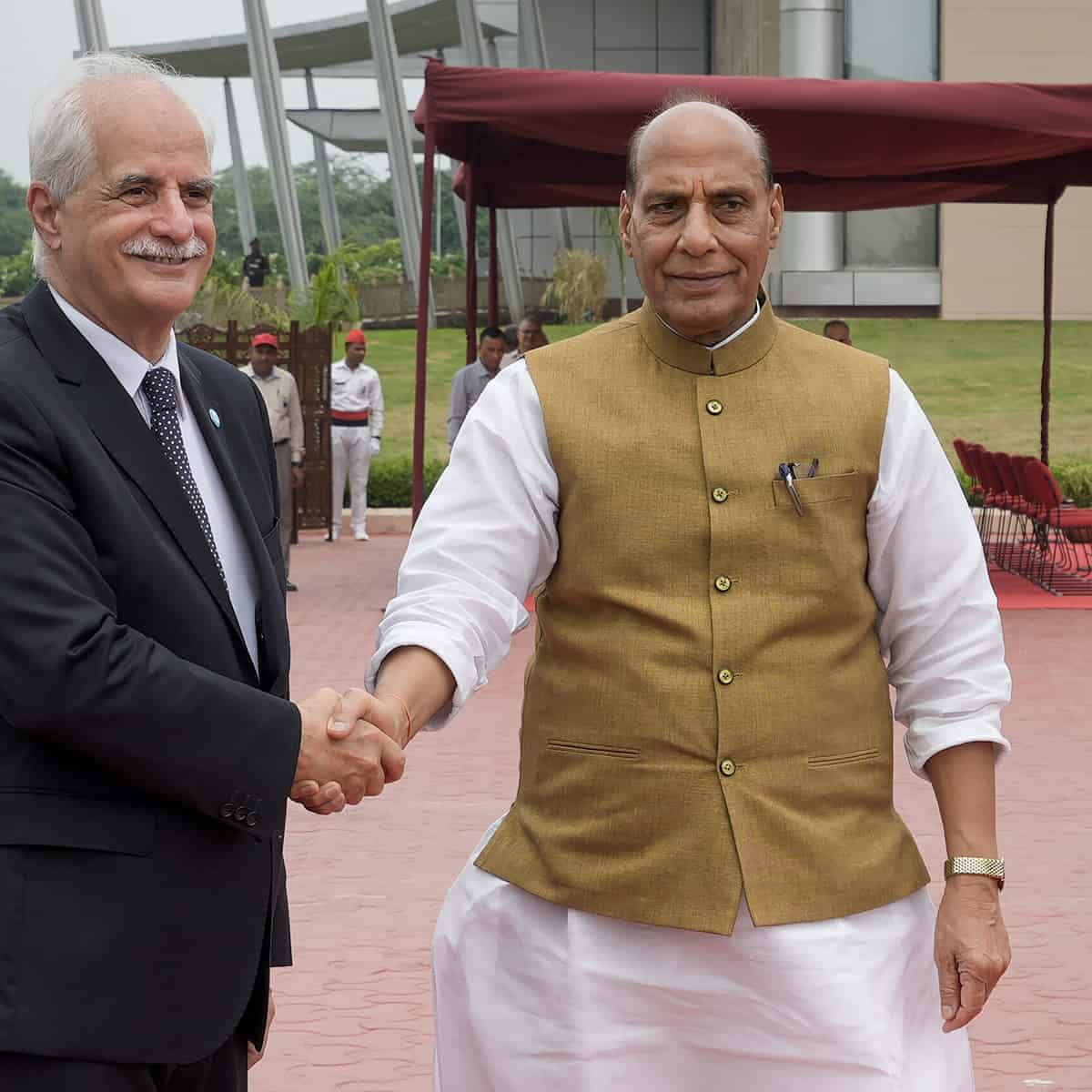Argentina's Defence Minister Jorge Taiana in New Delhi