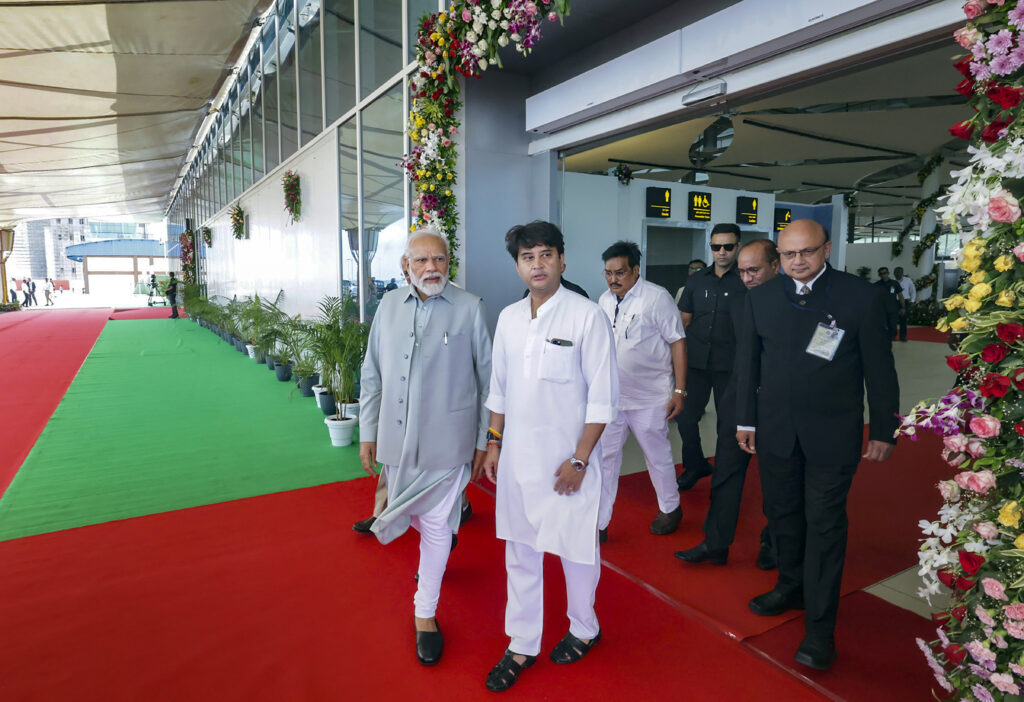 PM Modi at Rajkot International Airport