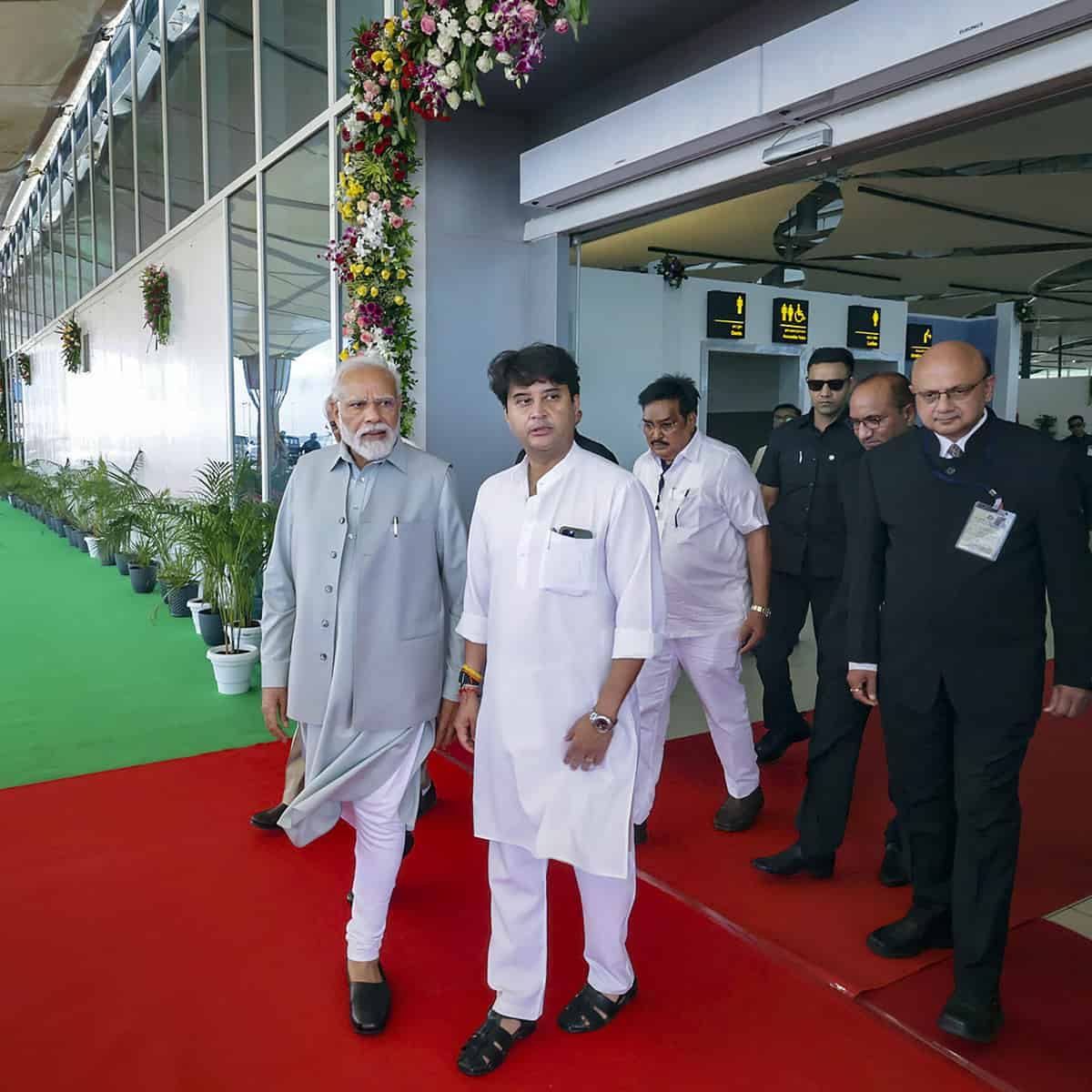 PM Modi at Rajkot International Airport