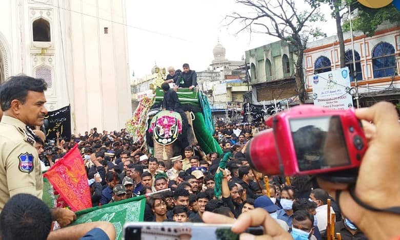Bibi Ka Alam procession in Hyderabad