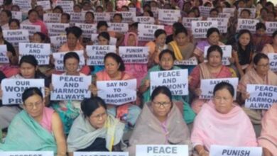 _Both Meitei, Kuki women hold massive protests across Manipur
