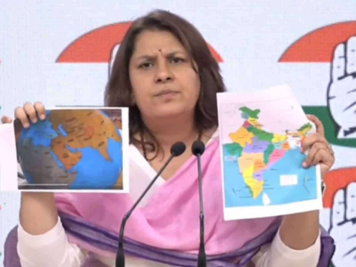 Congress on Friday slammed the BJP for posting the incorrect India map