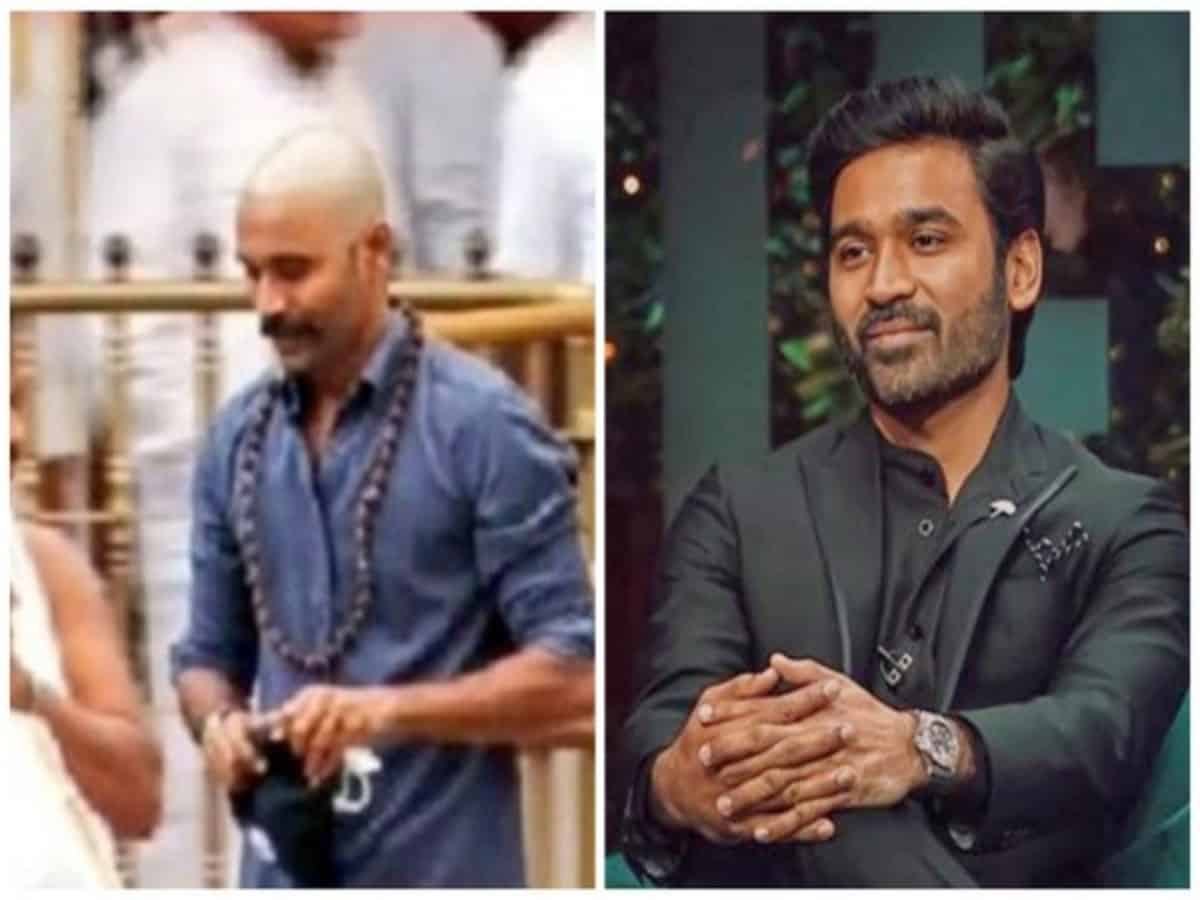 Dhanush spotted in bald look at Tirupati Balaji Temple