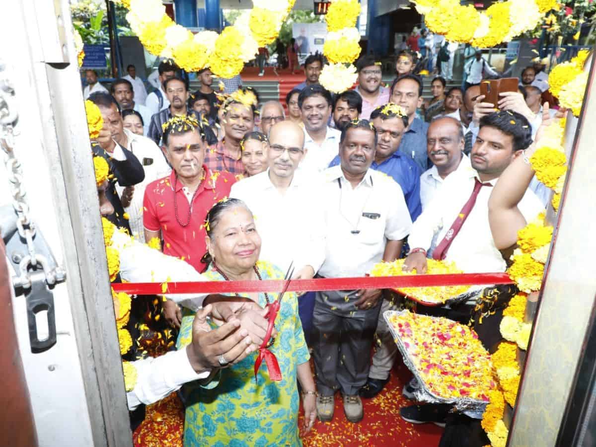 Hyderabad: 8th Bharat Gaurav train departs from Secunderabad