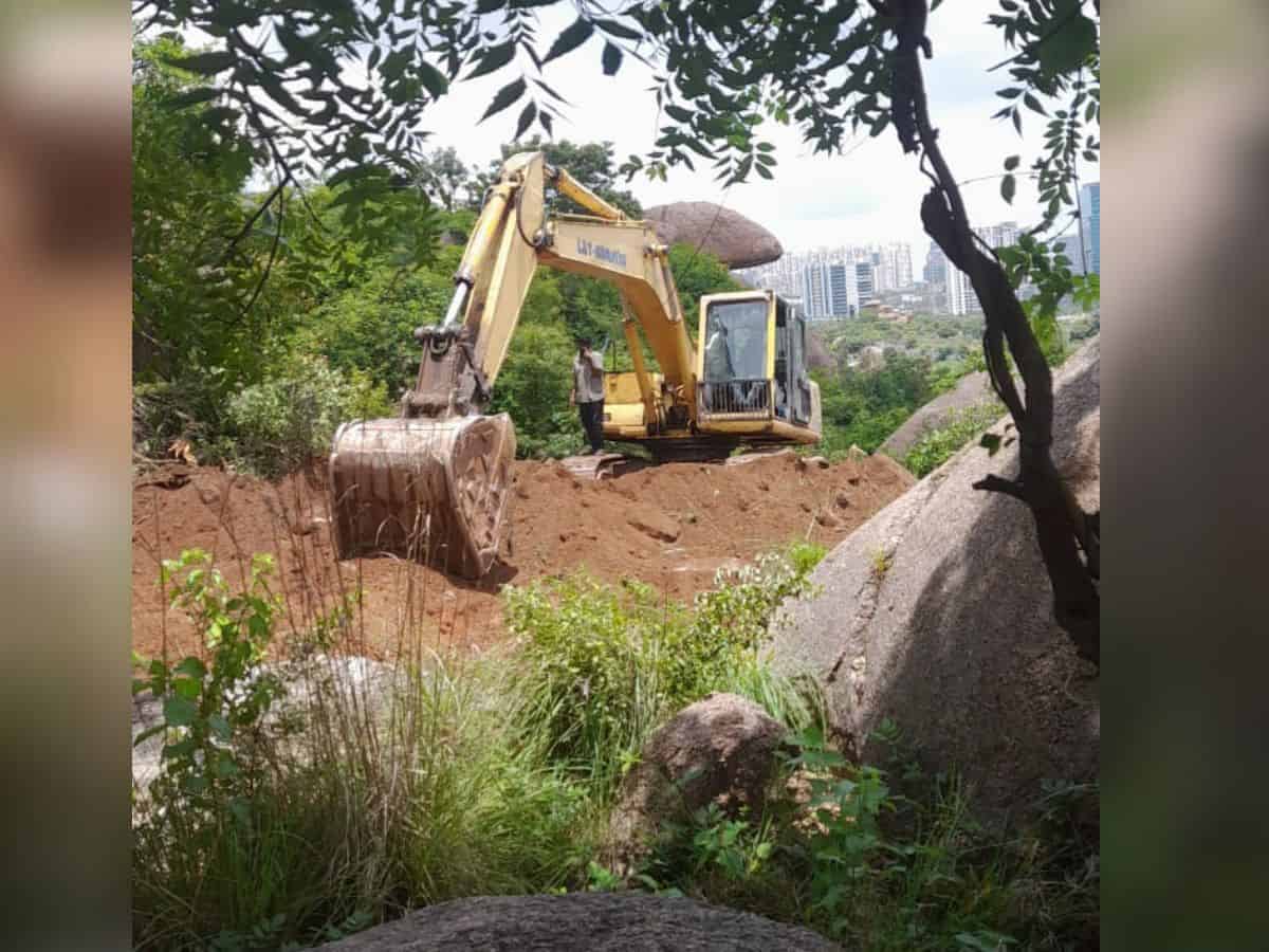 Hyderabad's ancient Khajaguda rocks in danger once again