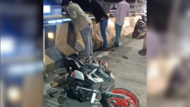 Hyderabad: Motorcycle falls off biodiversity flyover; 1 dead