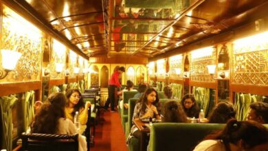 Railway coach restaurant at Hyderabad's Kacheguda Rly station