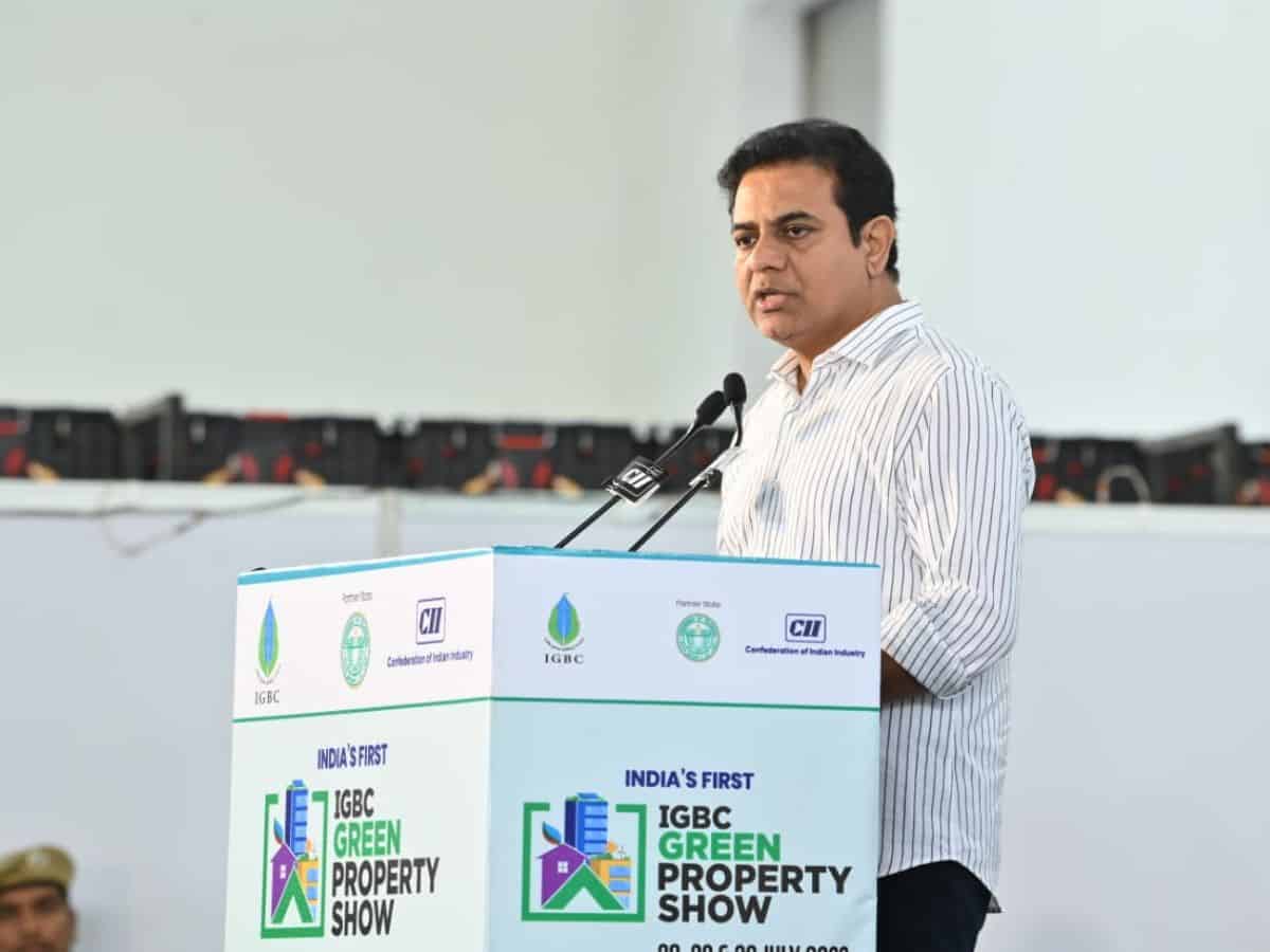 Hyderabad: KTR inaugurates IGBC's 'Green Property Show' at Hitex