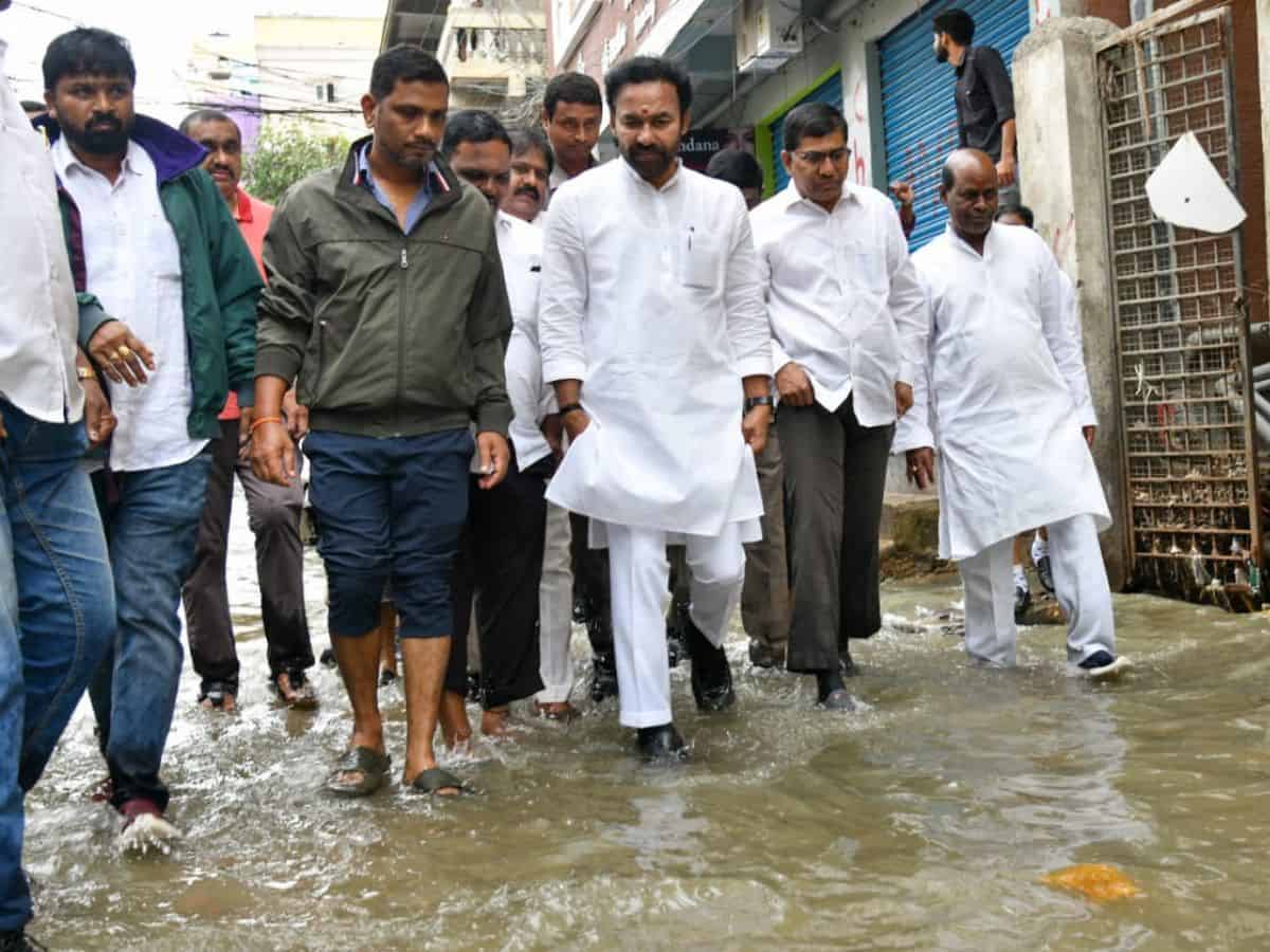 Telangana rains: Centre ready to help in relief operations, says Kishan Reddy