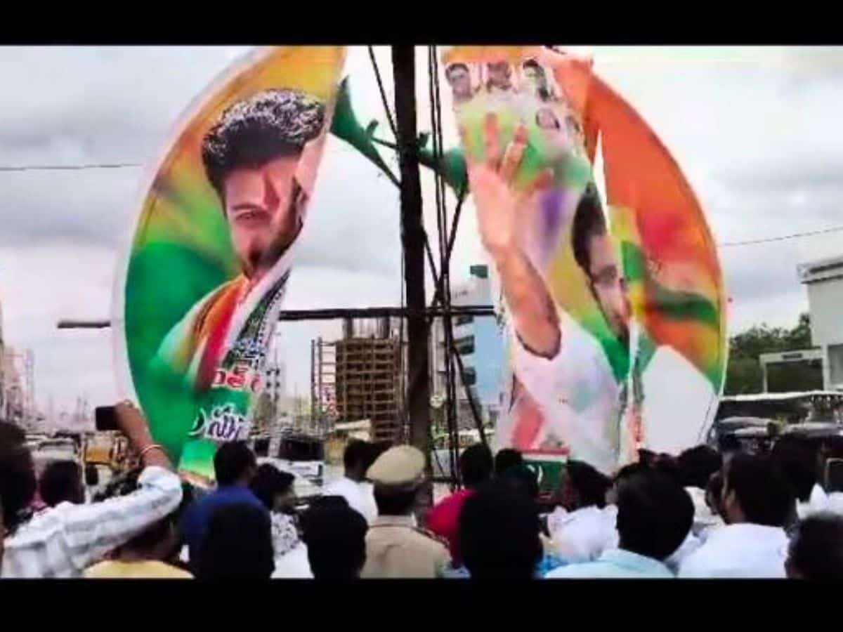 Telangana Congress activists hit media guy for shooting their internal fight