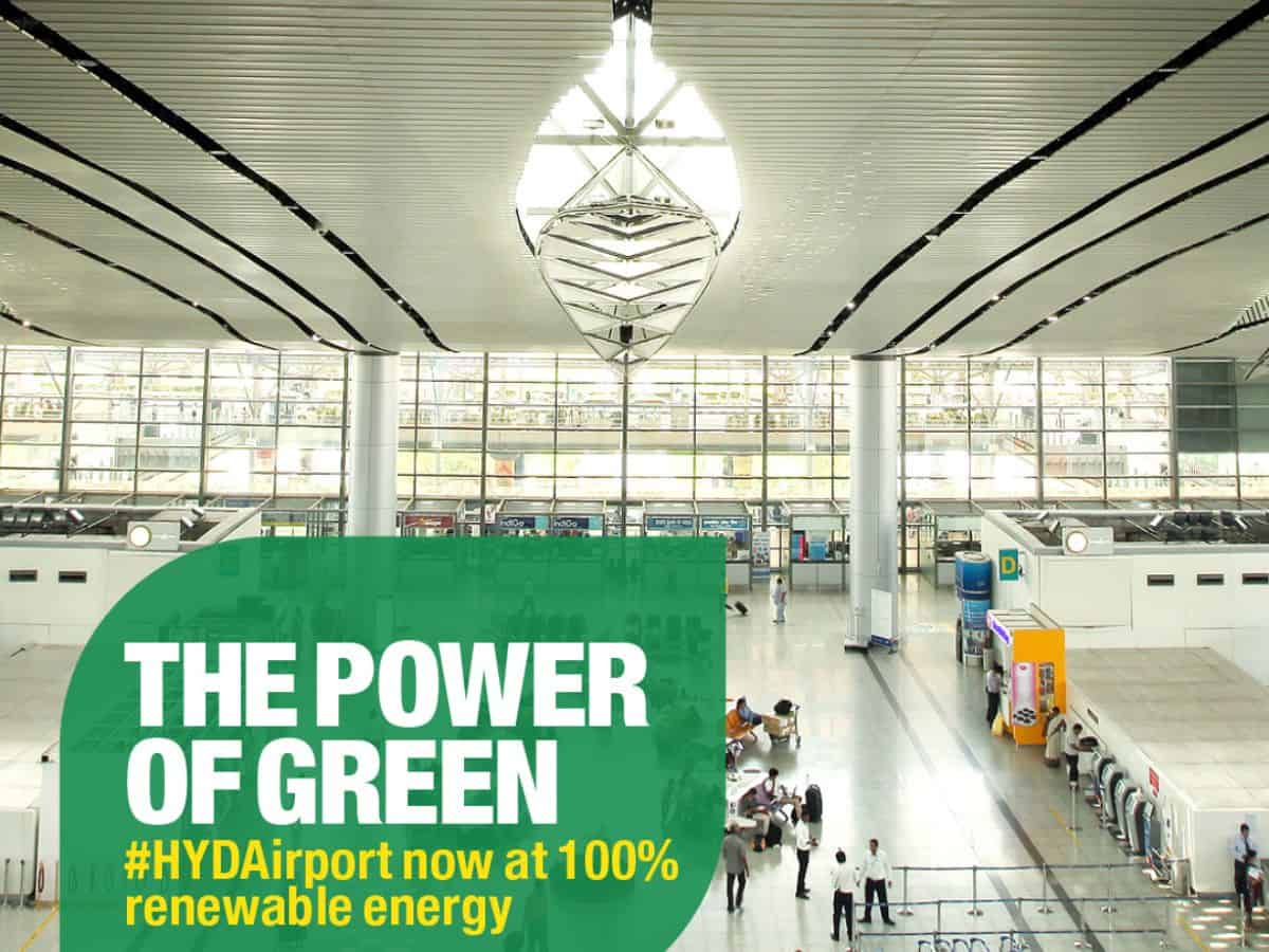 Hyderabad's GMR Airport goes 100% renewable