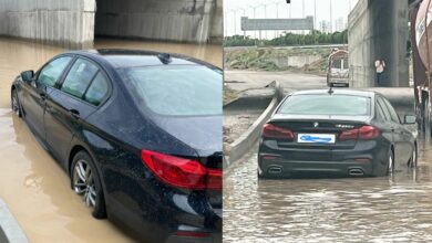 Hyderabad: BMW gets stuck in flooded ORR; owner incurs Rs 40L repair bill