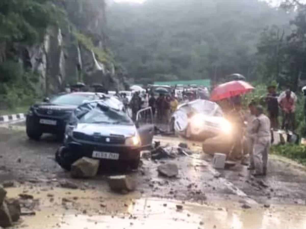 Watch: Massive rockslide kills 2, severely injures 3 in Dimapur