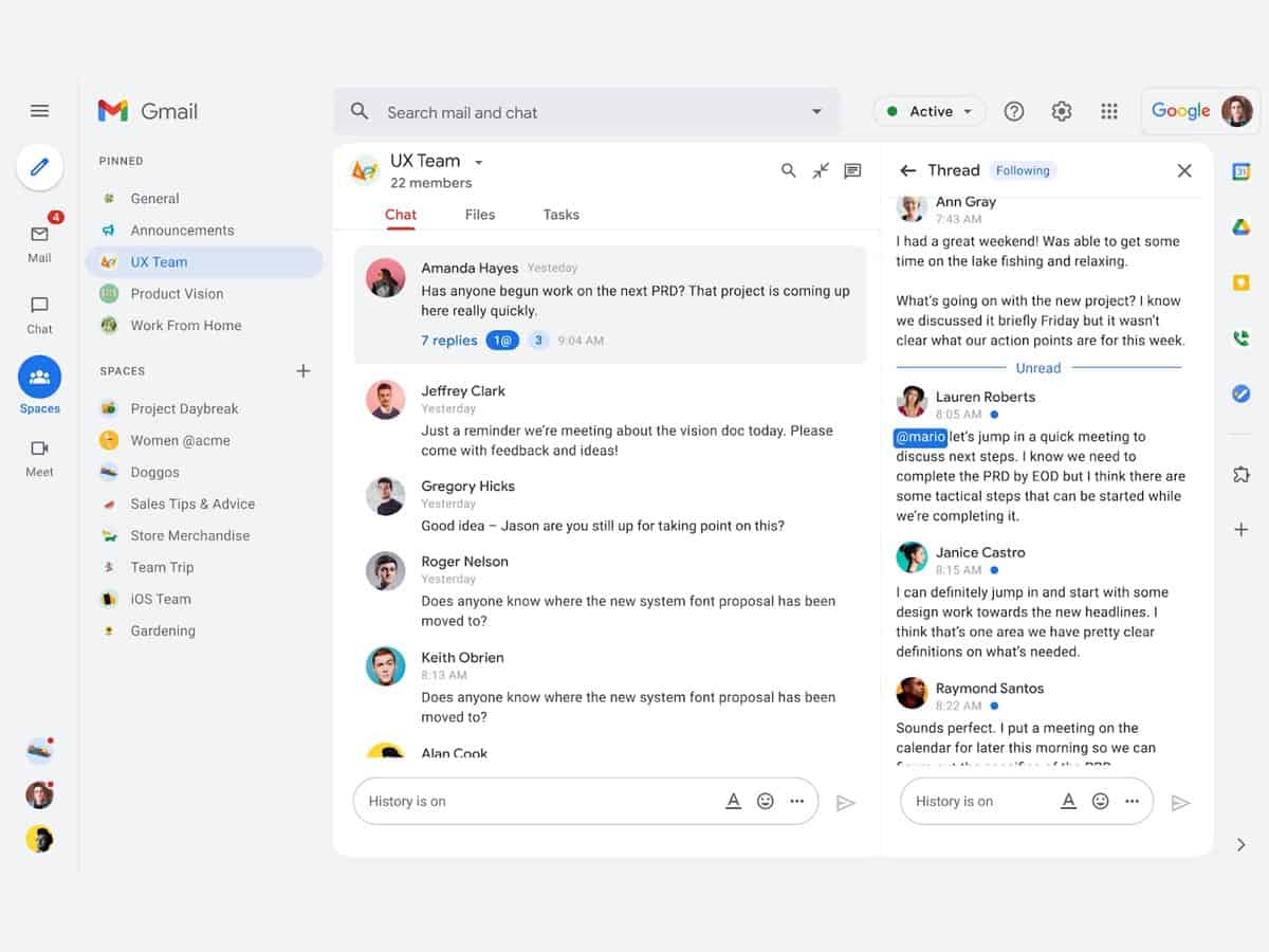 Google introduces in-line replies within announcement spaces in Chat