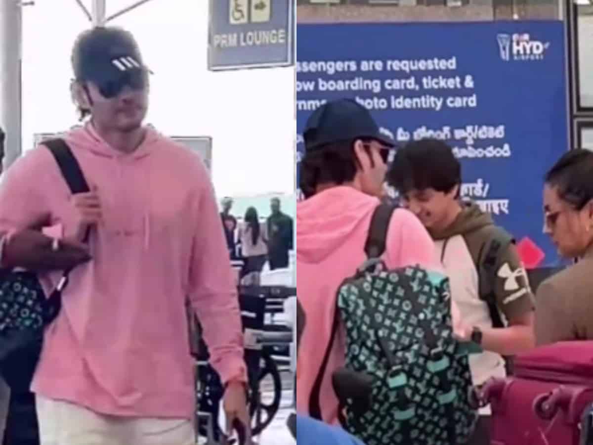 Mahesh Babu, his family spotted in style at Hyd airport [Video]