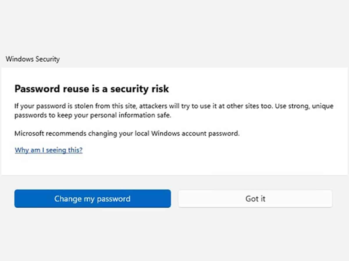 Windows 11 to alert users about unsafe copy & pasted passwords