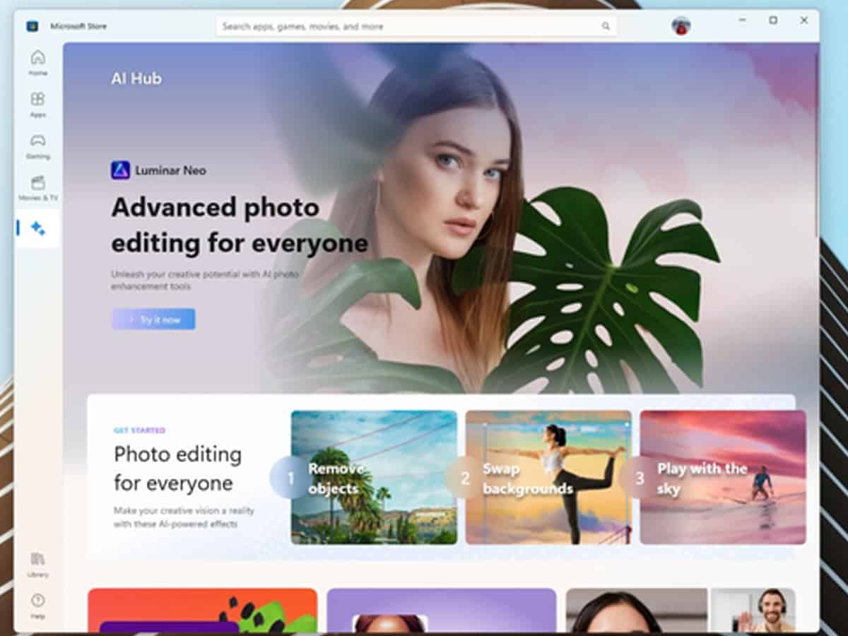 Microsoft testing AI hub for Windows 11 app store