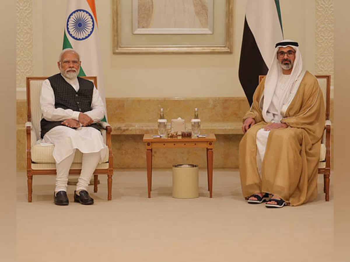 PM Modi meets Crown Prince Mohammed bin Zayed Al Nahyan in UAE